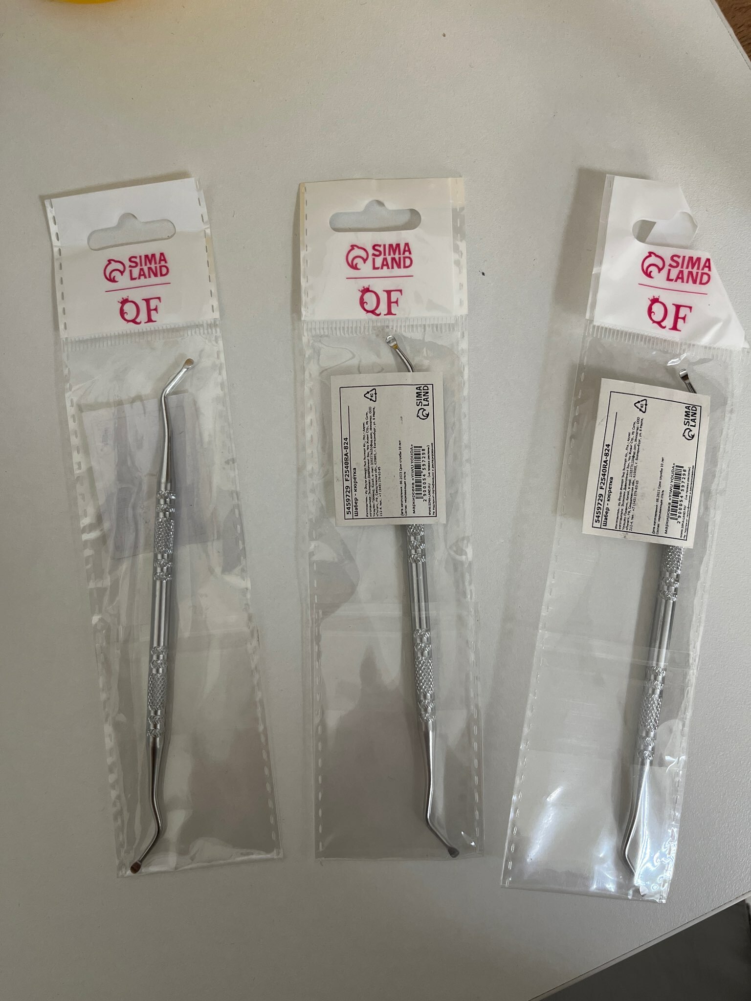 Фотография покупателя товара Кюретка двусторонняя, 14 см, цвет серебристый - Фото 1