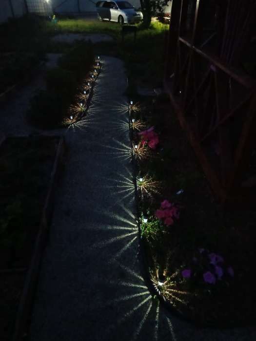 Фотография покупателя товара Садовый светильник на солнечной батарее «Металлический цилиндр», 4.5 × 30 × 4.5 см, 1 LED, свечение белое - Фото 1