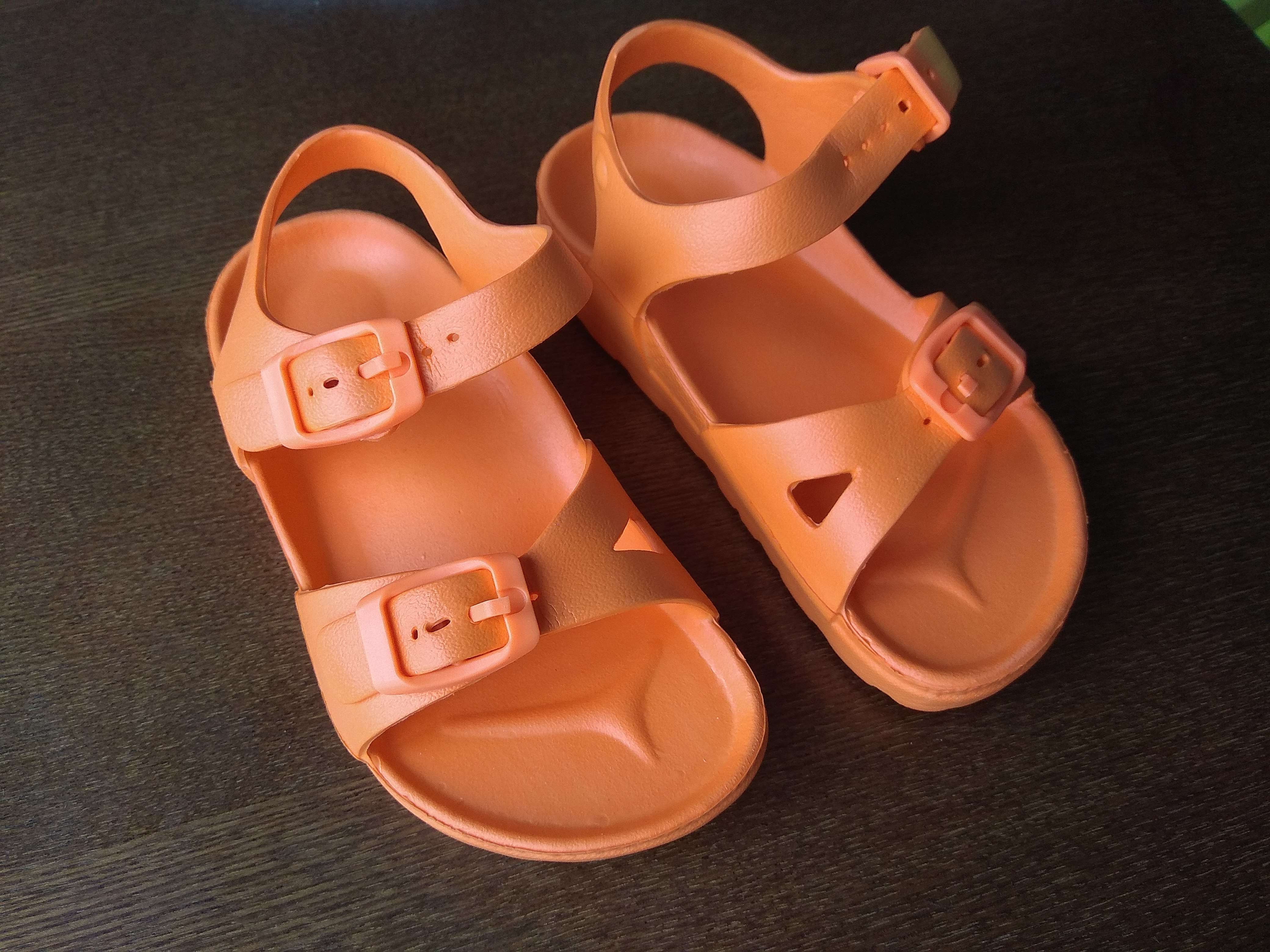 Фотография покупателя товара Сандалии детские, цвет оранжевый, размер 24 - Фото 1