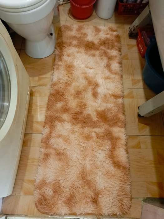 Фотография покупателя товара Коврик для дома Доляна «Зиг-заг», 45×120 см, цвет коричневый