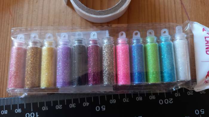 Фотография покупателя товара Блёстки для декора, мелкие, набор 12 бутылочек, разноцветные - Фото 1