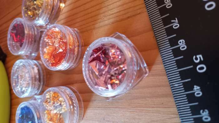 Фотография покупателя товара Поталь для декора ногтей, серебристая - Фото 9