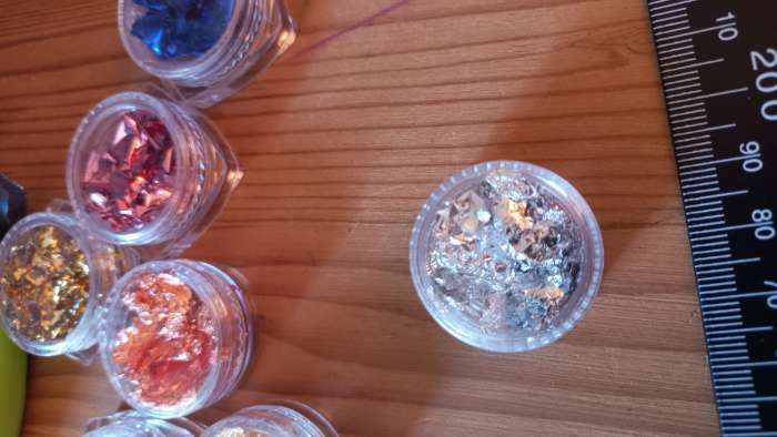 Фотография покупателя товара Поталь для декора ногтей, серебристая - Фото 4