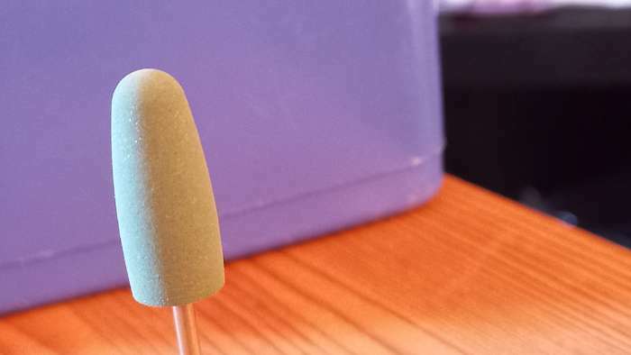 Фотография покупателя товара Фреза силиконовая для полировки, средняя, 10×24 мм, в пластиковом футляре, зелёная - Фото 2