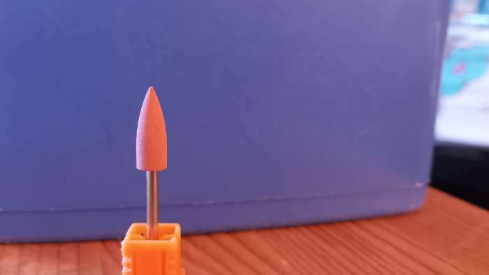 Фотография покупателя товара Фреза силиконовая для полировки, средняя, 6×16 мм, в пластиковом футляре, розовая - Фото 2