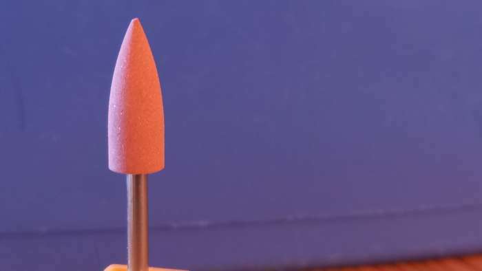 Фотография покупателя товара Фреза силиконовая для полировки, средняя, 6×16 мм, в пластиковом футляре, розовая - Фото 1