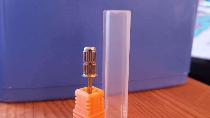 Фотография покупателя товара Основа для педикюрных абразивных насадок, в пластиковом футляре, d=6.5×14 мм - Фото 1