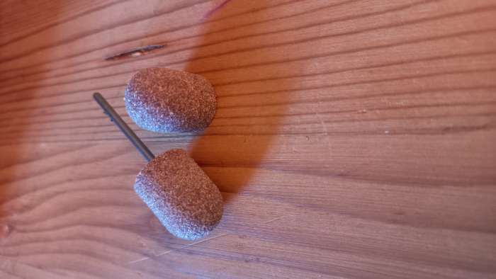 Фотография покупателя товара Набор для аппаратного маникюра и педикюра, основа, колпачки 5 шт., d=13×19 мм, абразивность 80 - Фото 1