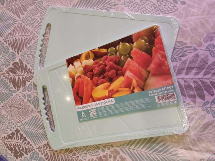 Фотография покупателя товара Доска разделочная, 32×20 см, цвет МИКС