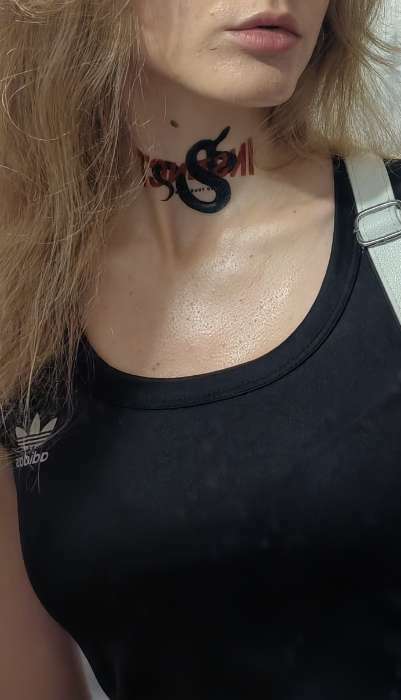 Фотография покупателя товара Татуировка на тело "Змеи с надписями" 10х15 см - Фото 1