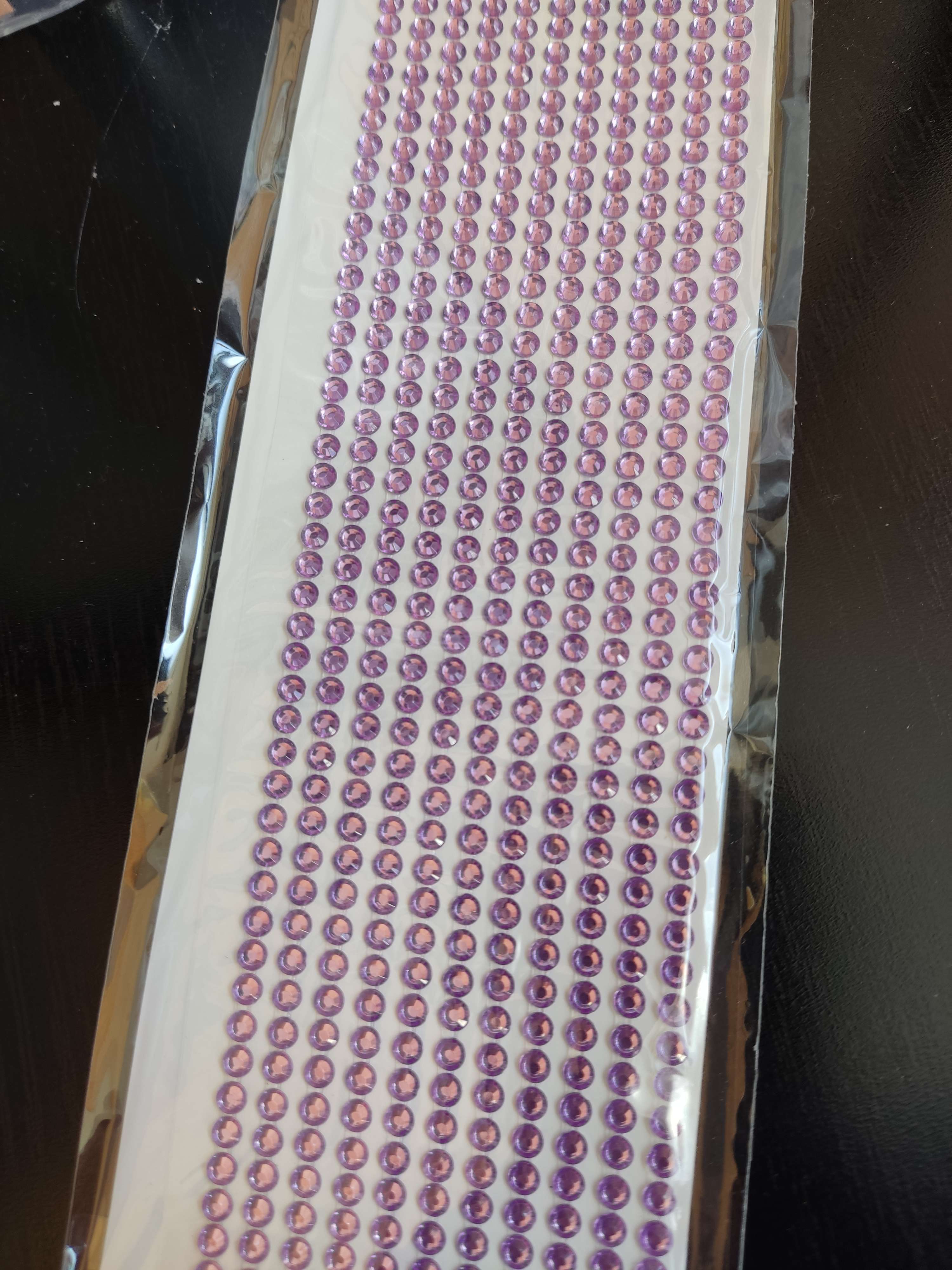 Фотография покупателя товара Наклейка пластик стразы "Цветные точки" МИКС 30,5х7,4 см - Фото 1