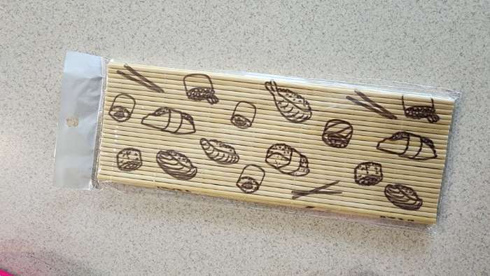 Фотография покупателя товара Циновка, коврик бамбуковый для ролл «Суши», 22×24 см - Фото 5