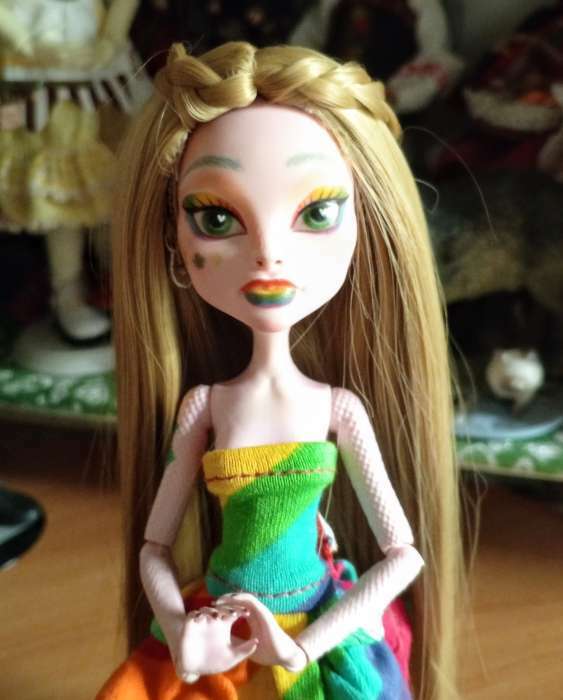 Фотография покупателя товара Волосы для кукол «Прямые с косичками» размер маленький, цвет 27 - Фото 1
