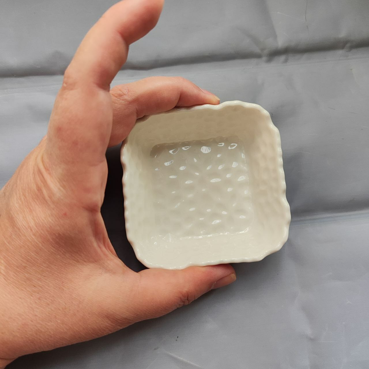 Фотография покупателя товара Соусник керамический «Воздушность», 90 мл, 8×3 см, цвет белый