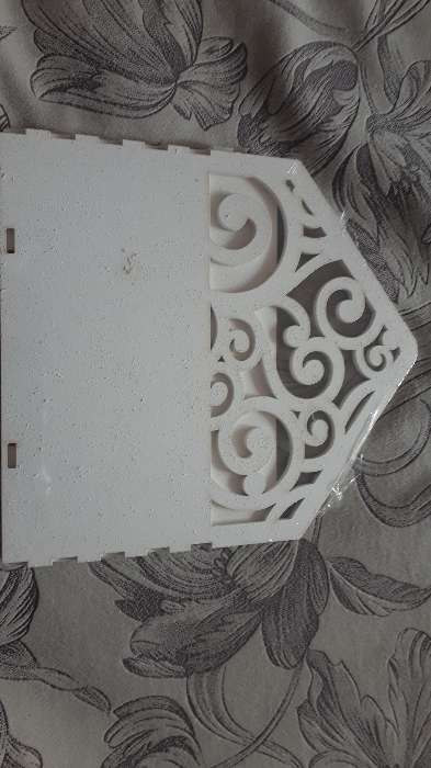 Фотография покупателя товара Кашпо деревянное 18×6×20 см Конверт Радель "Дуновение", белый Дарим Красиво - Фото 4
