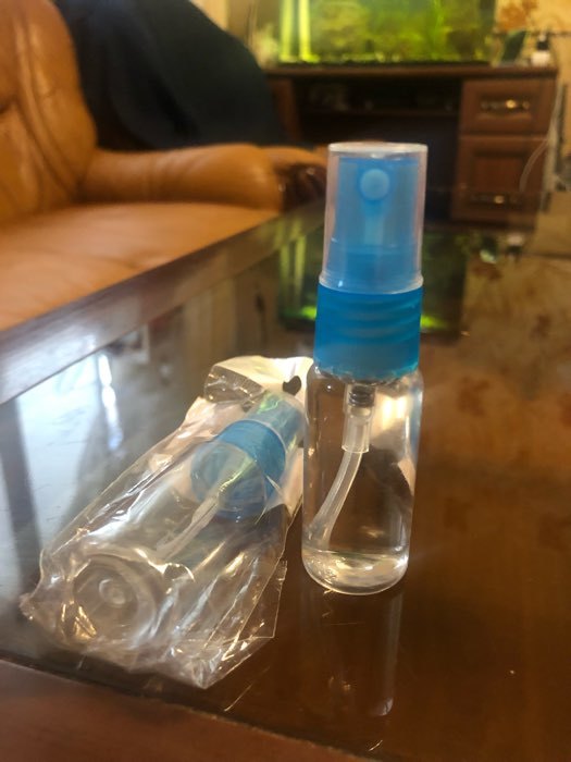 Фотография покупателя товара Бутылочка для хранения, с распылителем, 200 мл, цвет МИКС/прозрачный - Фото 4