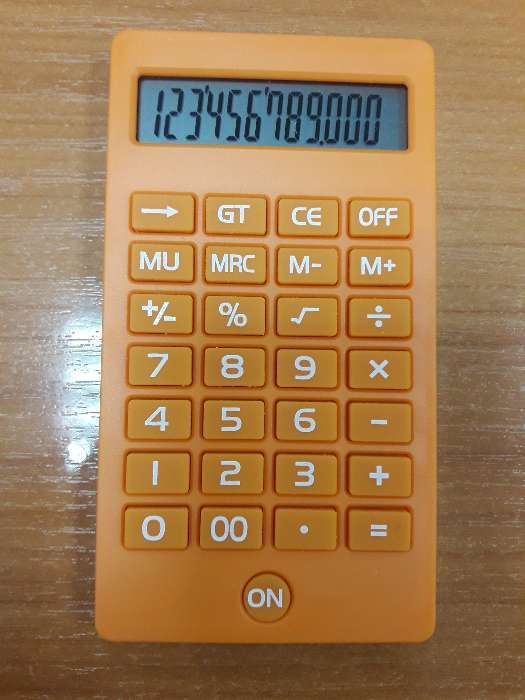 Фотография покупателя товара Калькулятор карманный, 12-разрядный, KK-108, МИКС - Фото 2