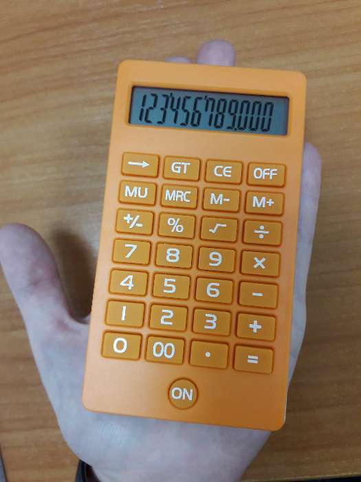 Фотография покупателя товара Калькулятор карманный, 12-разрядный, KK-108, МИКС - Фото 1