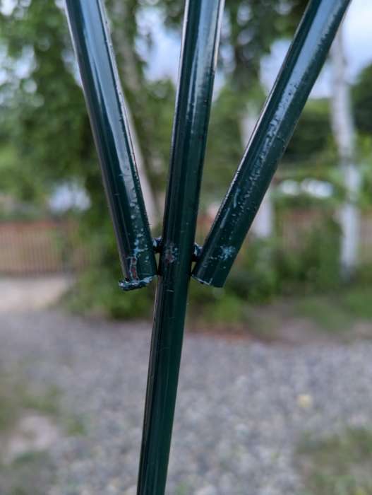 Фотография покупателя товара Шпалера, 194 × 47 × 1 см, металл, зелёная, «Калинка» - Фото 3