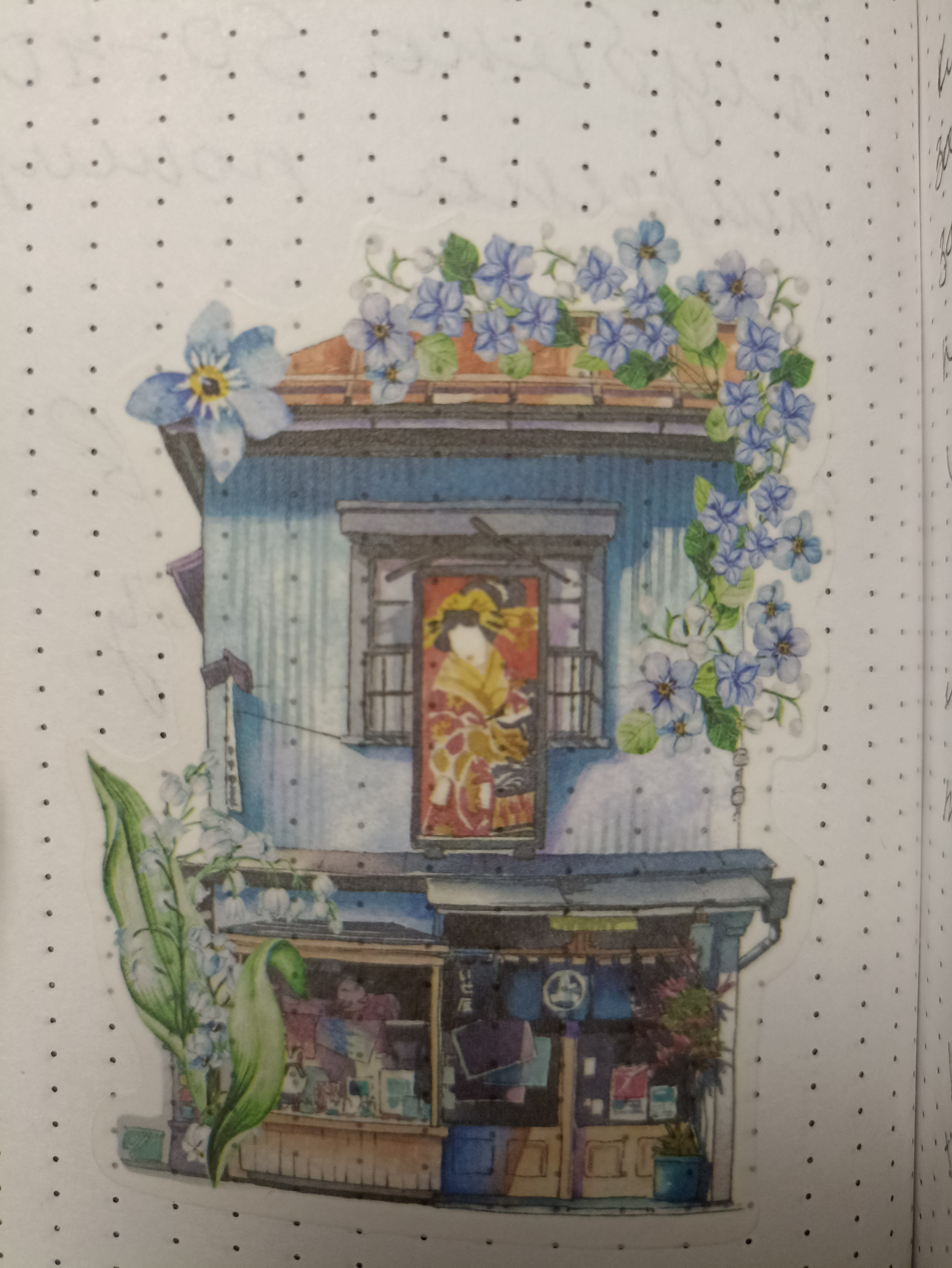 Фотография покупателя товара Наклейки для творчества "Дома в цветах" 8х8 см набор 45 шт 0,5х14,5х9,4 см - Фото 2