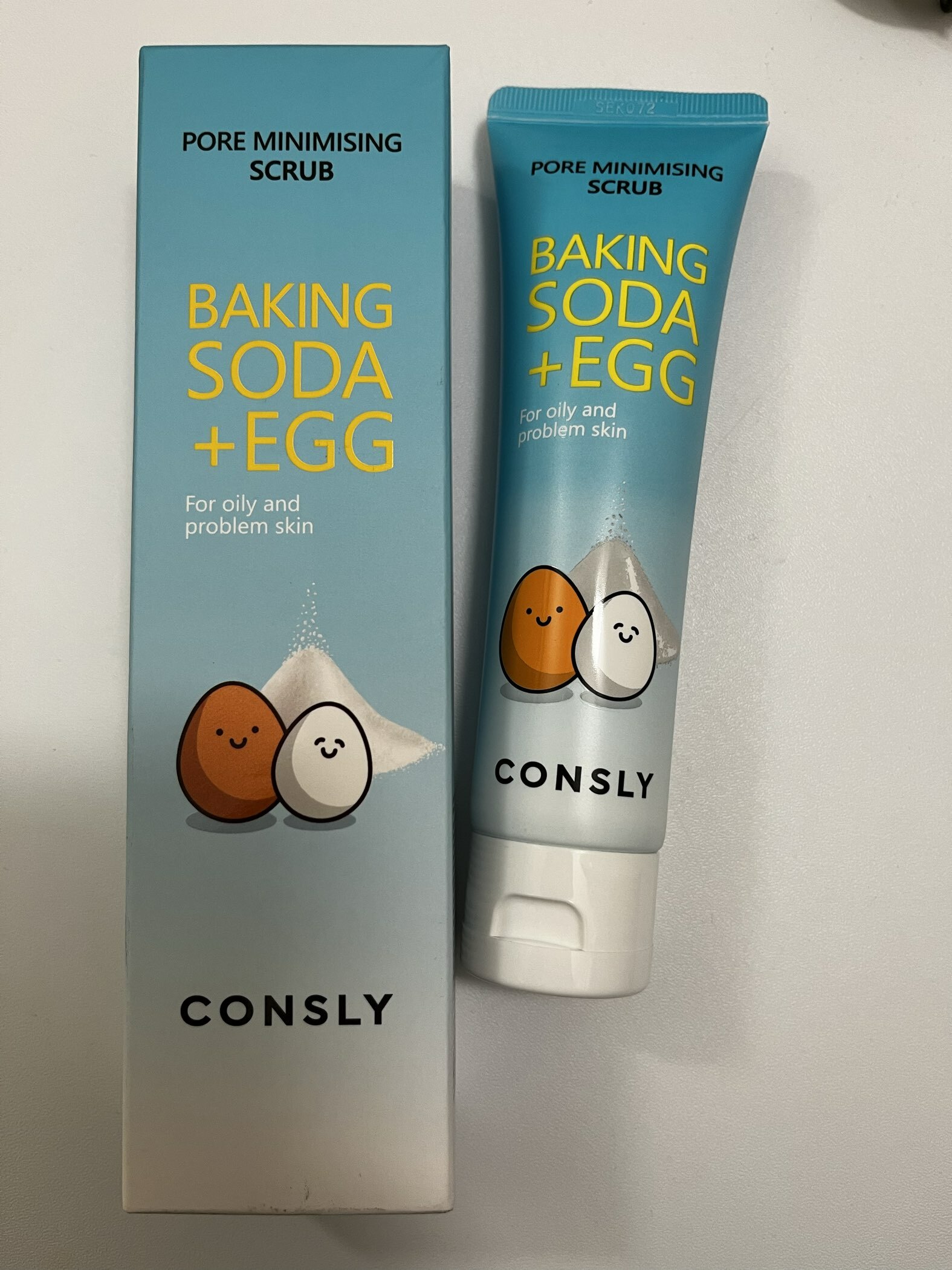 Фотография покупателя товара Скраб для лица Consly, с содой и яичным белком, 120 мл - Фото 2
