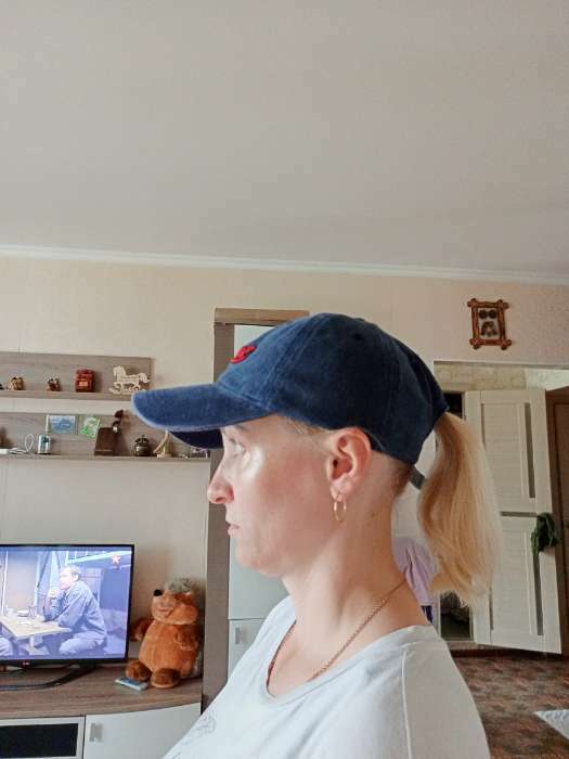 Фотография покупателя товара Кепка «Волна», джинса, р-р 56 - Фото 1