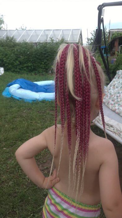 Фотография покупателя товара SIM-BRAIDS Афрокосы, 60 см, 18 прядей (CE), цвет светло-русый(#24) - Фото 3