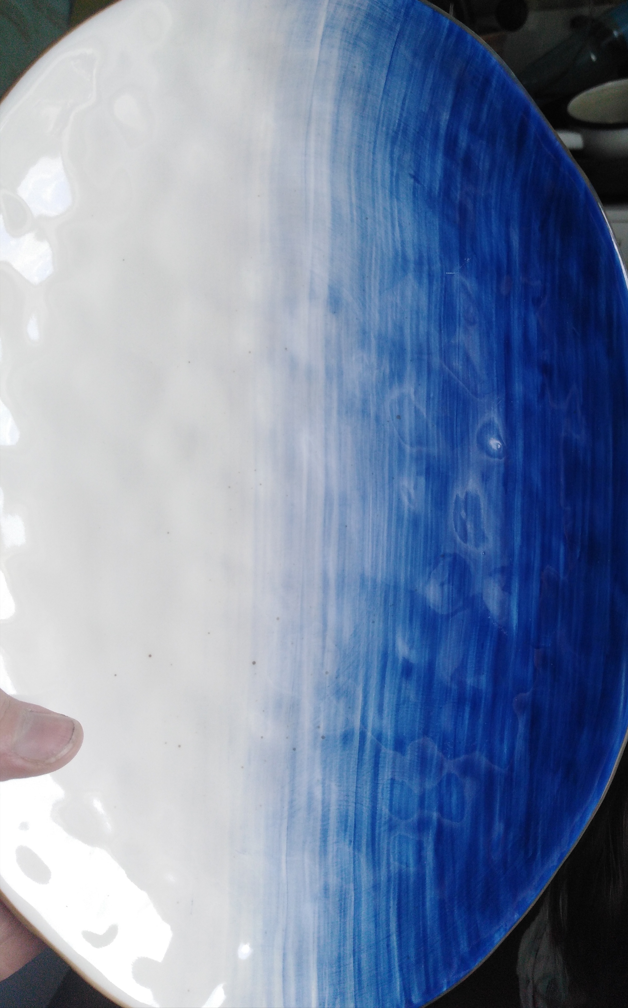 Фотография покупателя товара Блюдо фарфоровое Доляна «Космос», 30,8×21,7×3,3 см, цвет синий - Фото 9