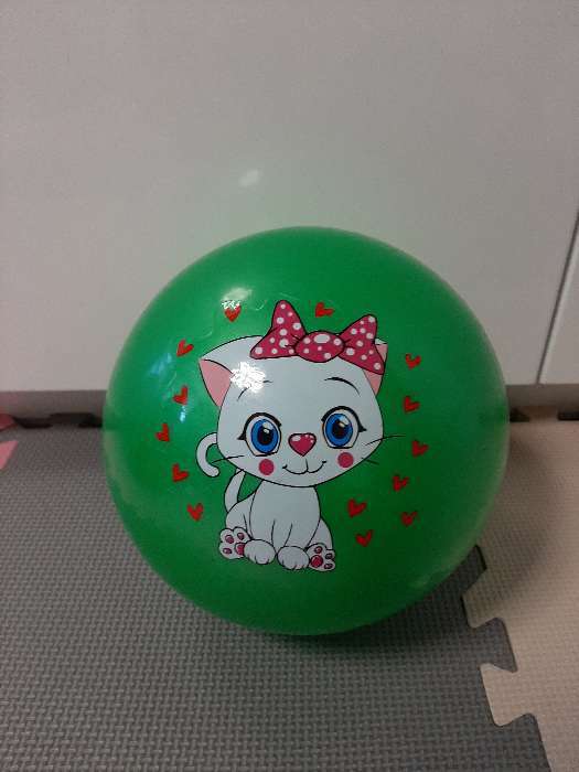 Фотография покупателя товара Мяч детский ZABIAKA, d=22 см, 60 г, цвет МИКС
