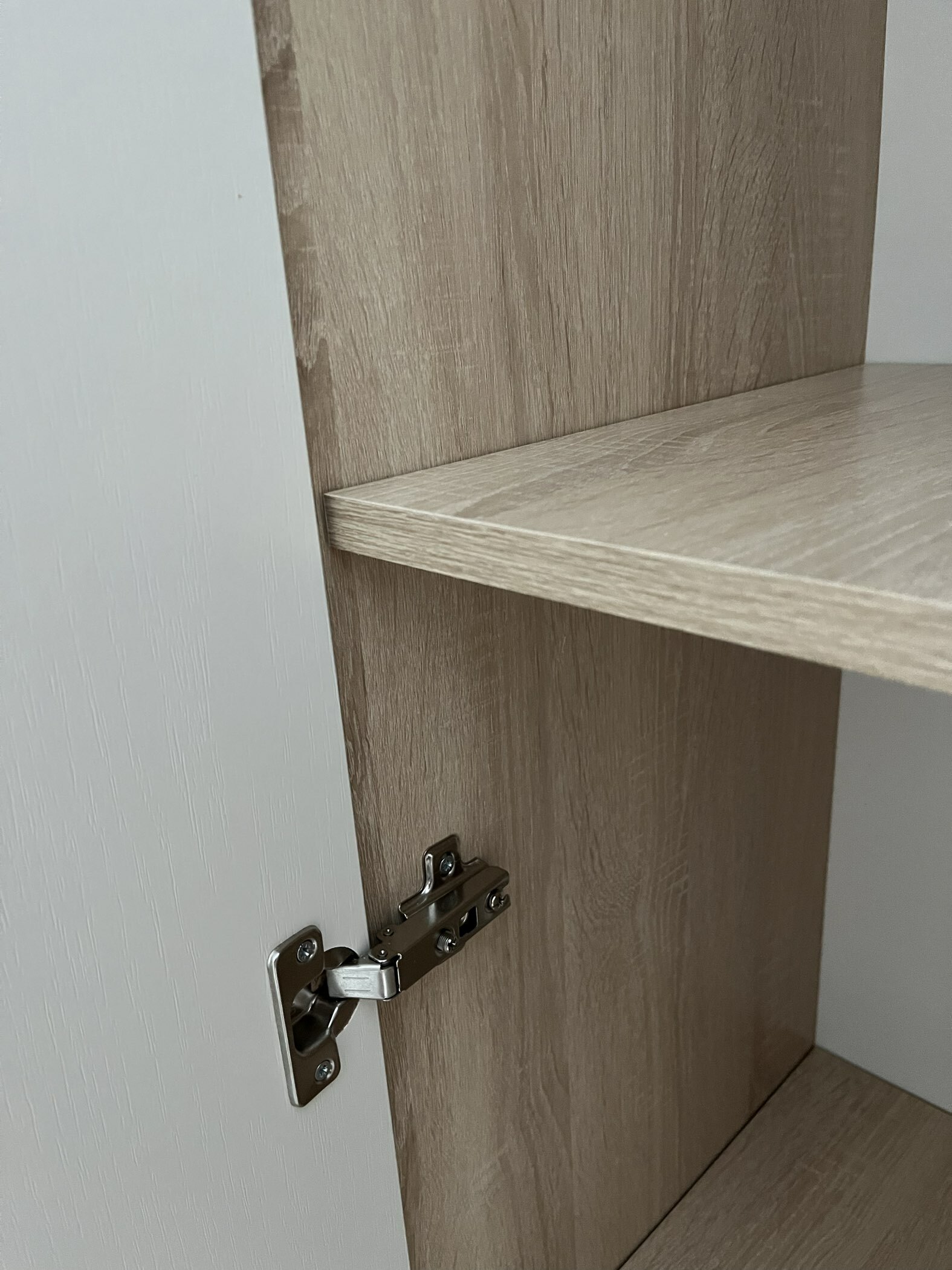 Фотография покупателя товара Шкаф двухстворчатый «Денвер», 800×380×2150 мм, Дуб сонома/Белый - Фото 4