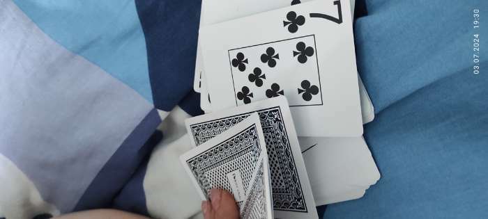 Фотография покупателя товара Карты игральные пластиковые "Poker club", 300 мкм, синяя рубашка