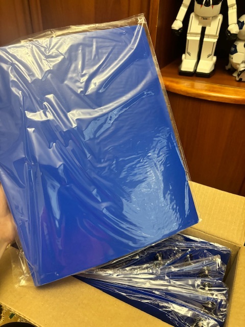 Фотография покупателя товара Папка на 4 кольцах А4, Calligrata, 25 мм, 500 мкм, синяя - Фото 2