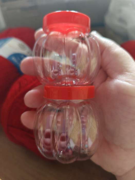 Фотография покупателя товара Баночка для хранения «Тыква», 60 мл, МИКС - Фото 2