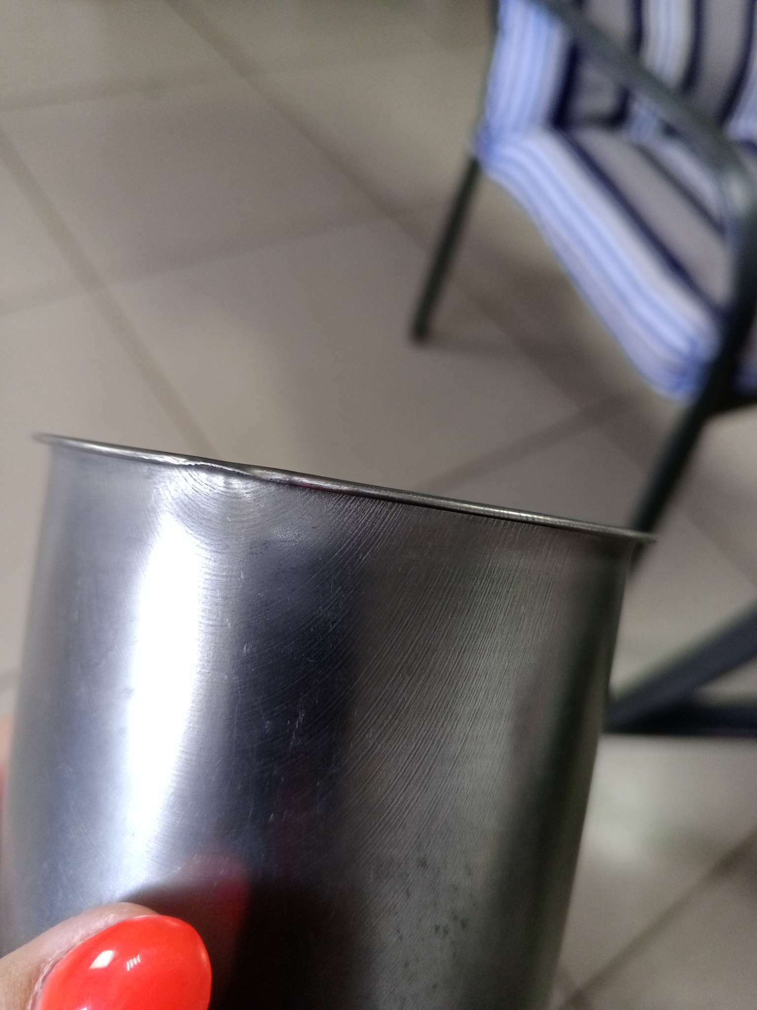 Фотография покупателя товара Кружка из нержавеющей стали «Мэйли», 1,1 л, d=12,5 см, цвет хромированный - Фото 1