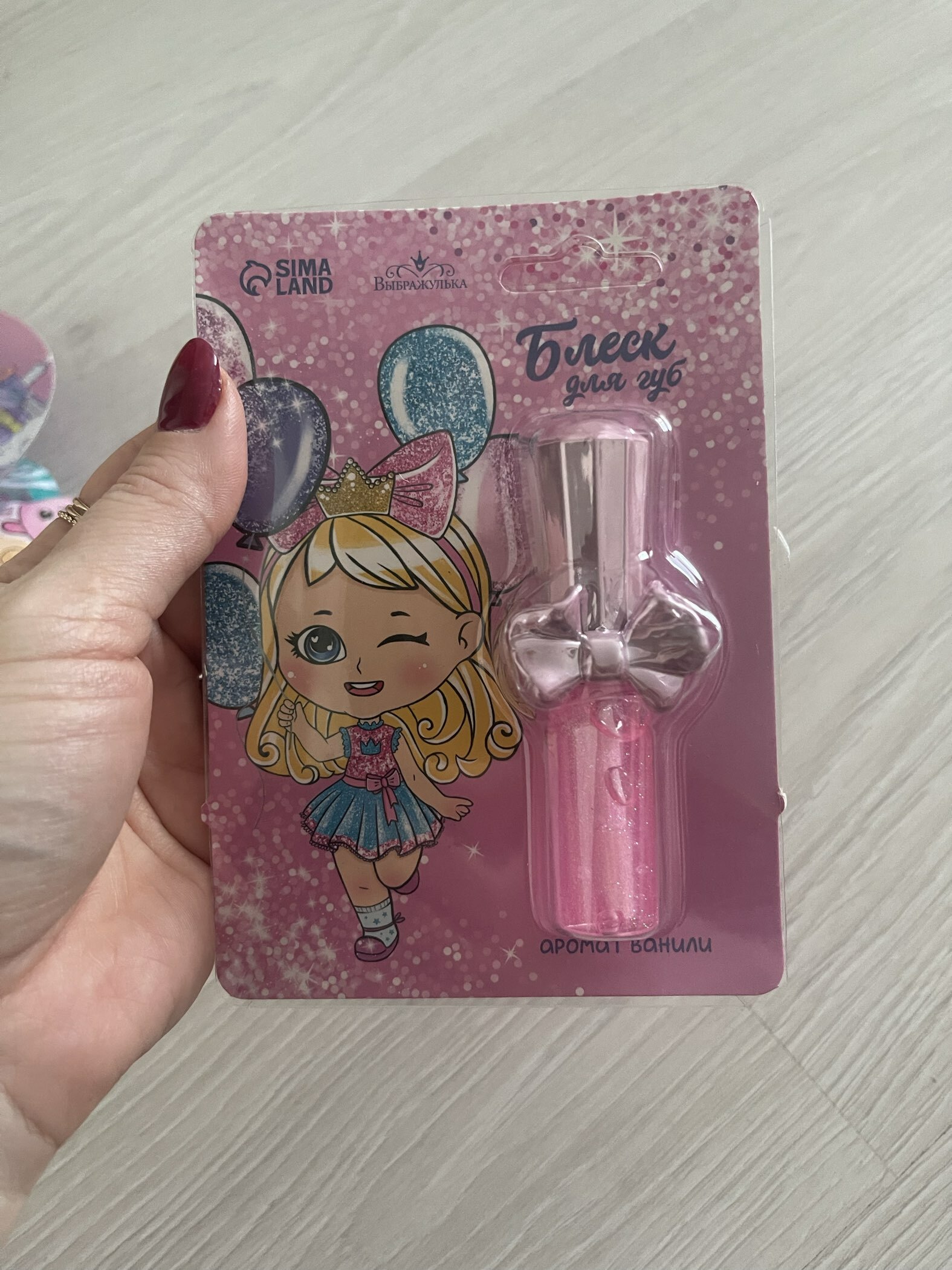 Фотография покупателя товара Блеск для губ детский «Хорошая девочка» 6 мл, аромат ванили - Фото 1