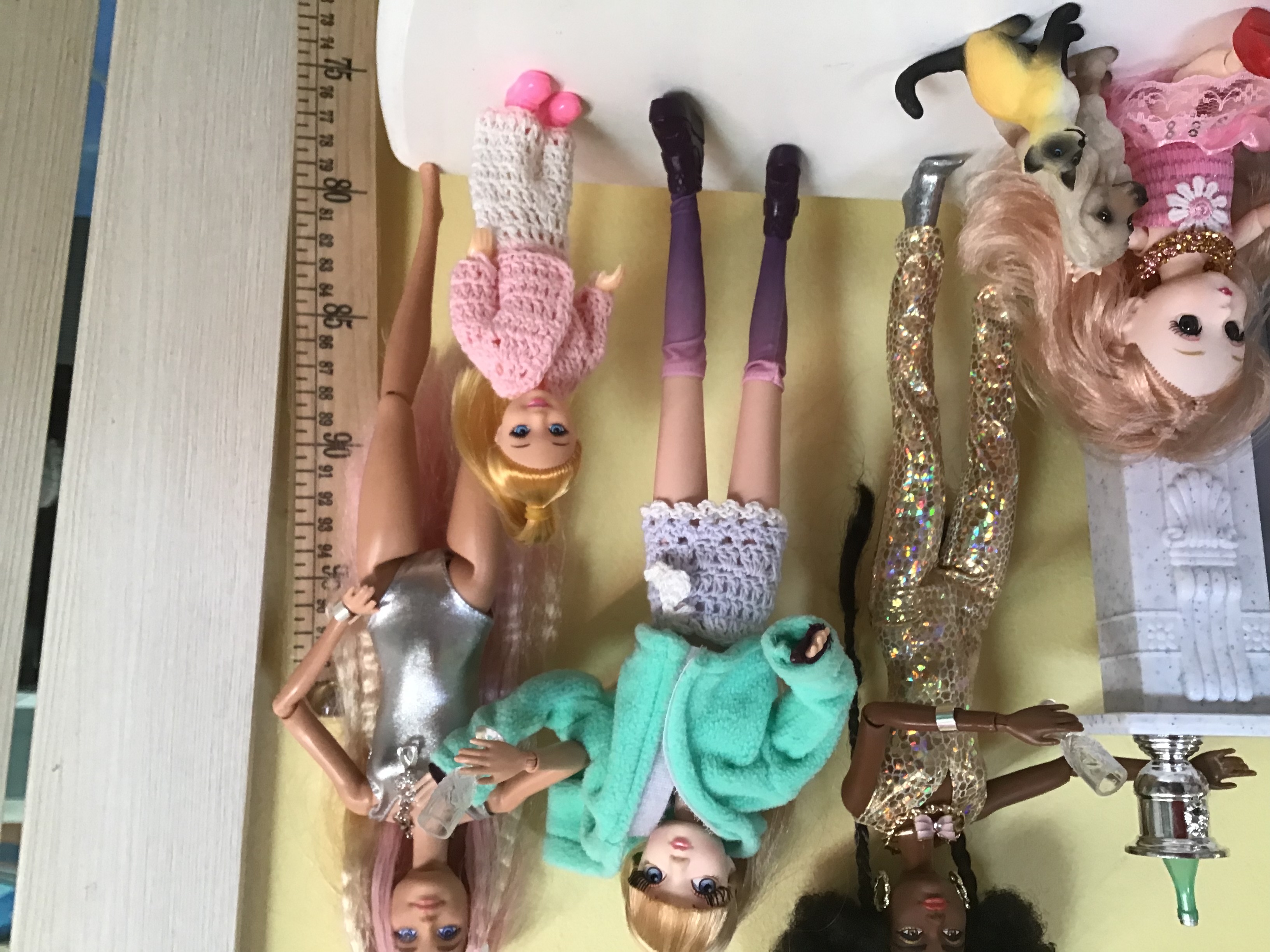 Фотография покупателя товара Юбка для куклы вязаная на завязках, цвет МИКС