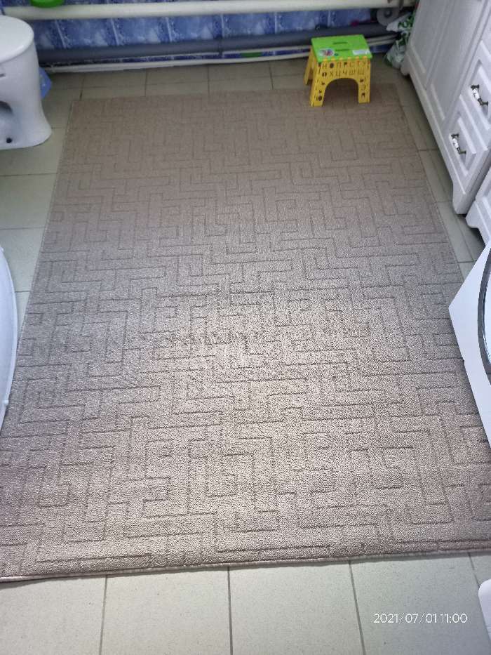 Фотография покупателя товара Палас SCROLL LABIRINT 01_004/05_00_00_00 бежевый, 2х4м, ПП 100% - Фото 2