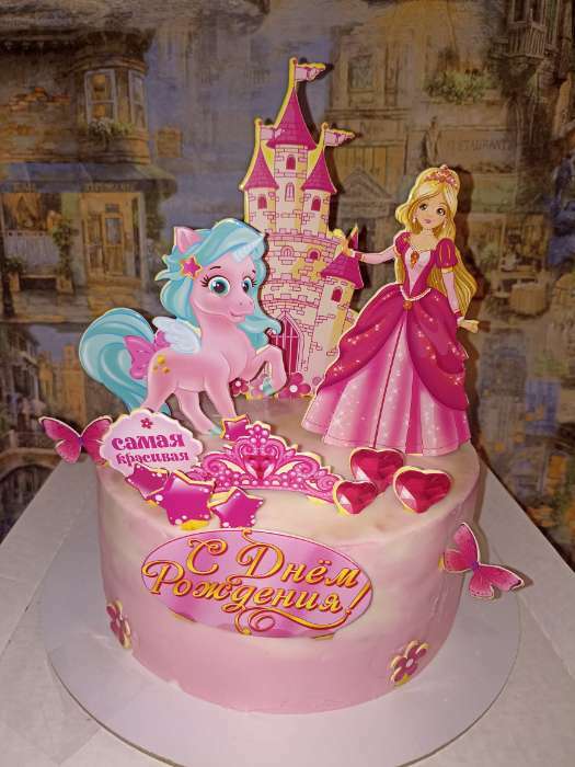 Фотография покупателя товара Набор для украшения торта «С днём рождения!», принцесса - Фото 10