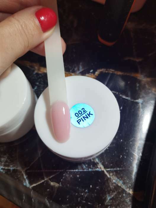 Фотография покупателя товара Fiber Gel для наращивания ногтей, со стекловолокном, камуфлирующий, LED/UV, 15 мл, цвет тёмно-розовый - Фото 18