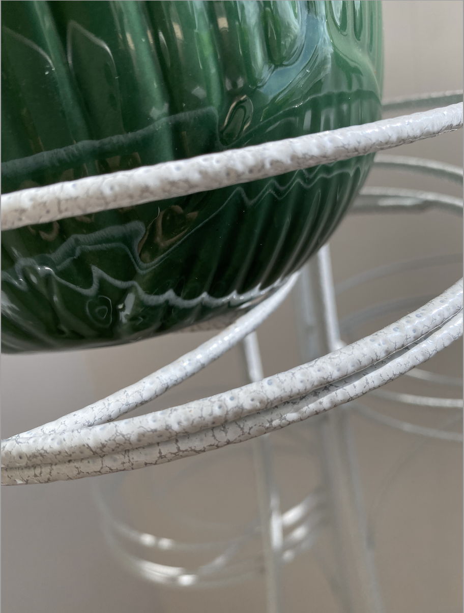 Фотография покупателя товара Подставка для цветов «Стелла-9», d=20 см, цвет белое серебро