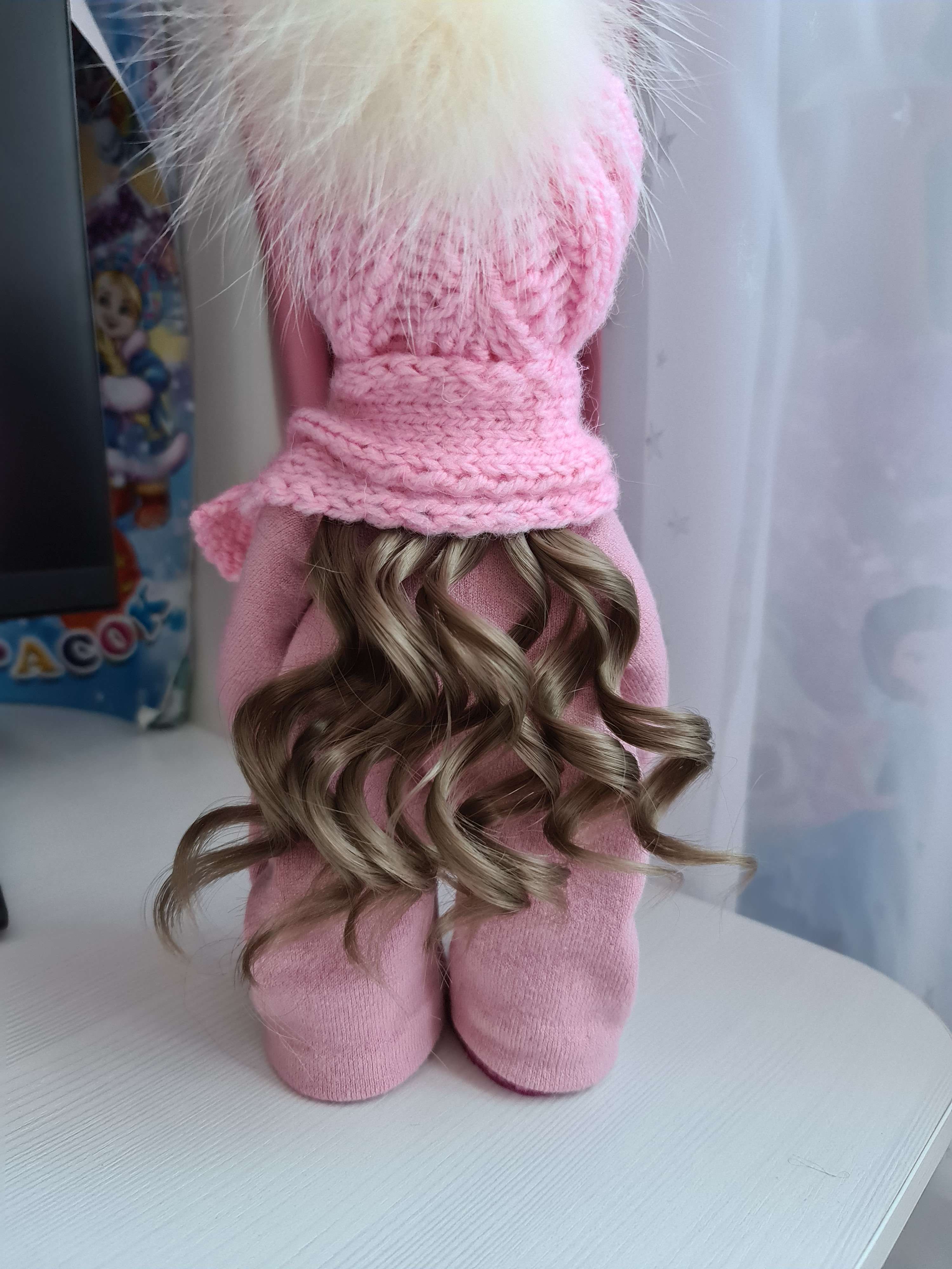 Фотография покупателя товара Волосы - тресс для кукол «Прямые» длина волос: 25 см, ширина: 100 см, цвет № 18Т