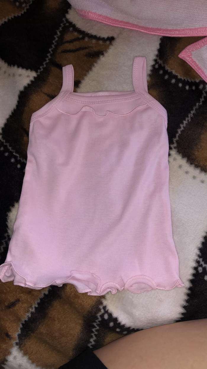 Фотография покупателя товара Майка для девочки, цвет розовый, рост 110-116 см - Фото 1