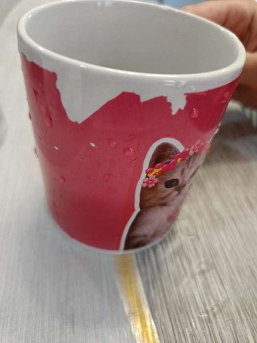 Фотография покупателя товара Кружка чайная керамическая «Оля», 320 мл - Фото 5