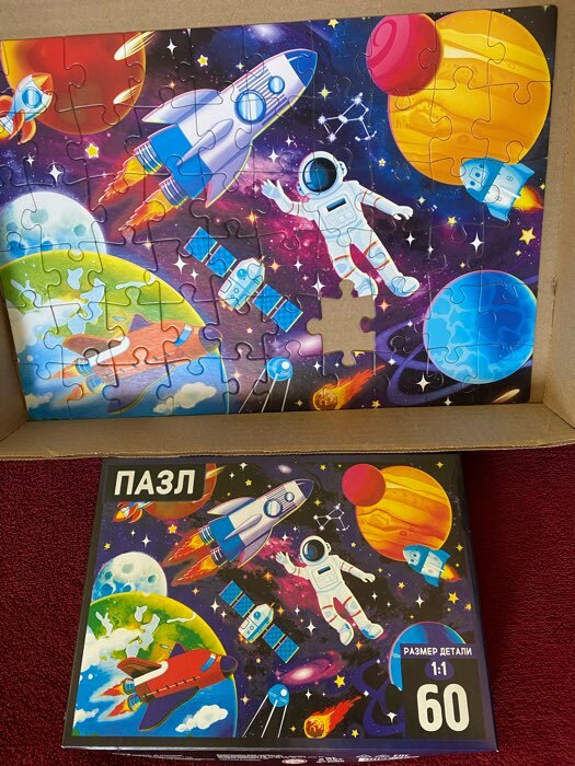 Фотография покупателя товара Пазл «В космосе», 60 элементов - Фото 3