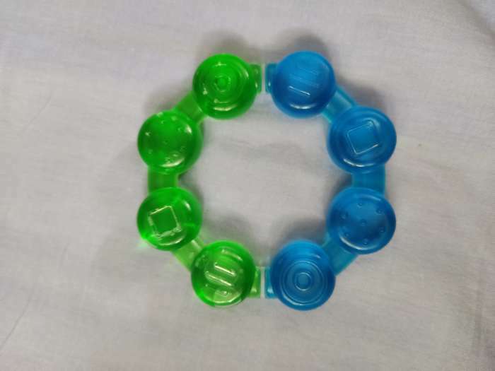 Фотография покупателя товара Прорезыватель охлаждающий с водой «Кольцо», от 3 мес., Крошка Я, МИКС - Фото 1