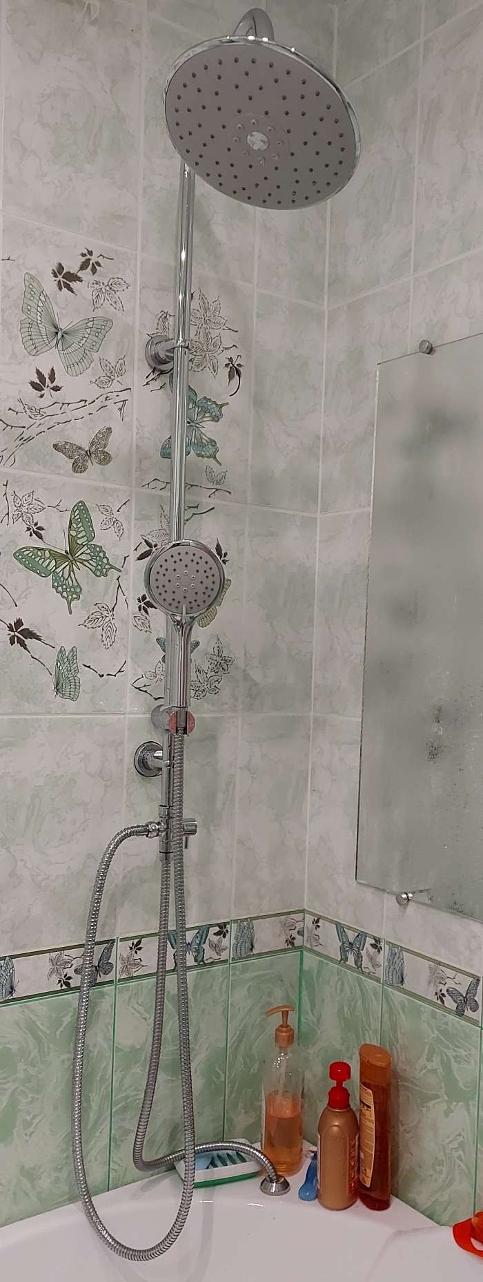 Фотография покупателя товара Душевая система Osgard GRUNAN 10050, с 5-ти режимной лейкой и тропическим душем - Фото 1