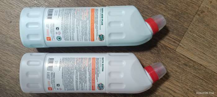 Фотография покупателя товара Усиленное средство для ухода за сантехникой Bath Acid Plus Концентрат - Фото 4