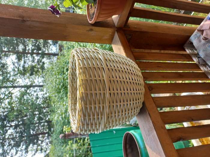 Фотография покупателя товара Ротанг искусственный гладкий 6 мм 100 м полутрубка (слоновая кость) - Фото 2