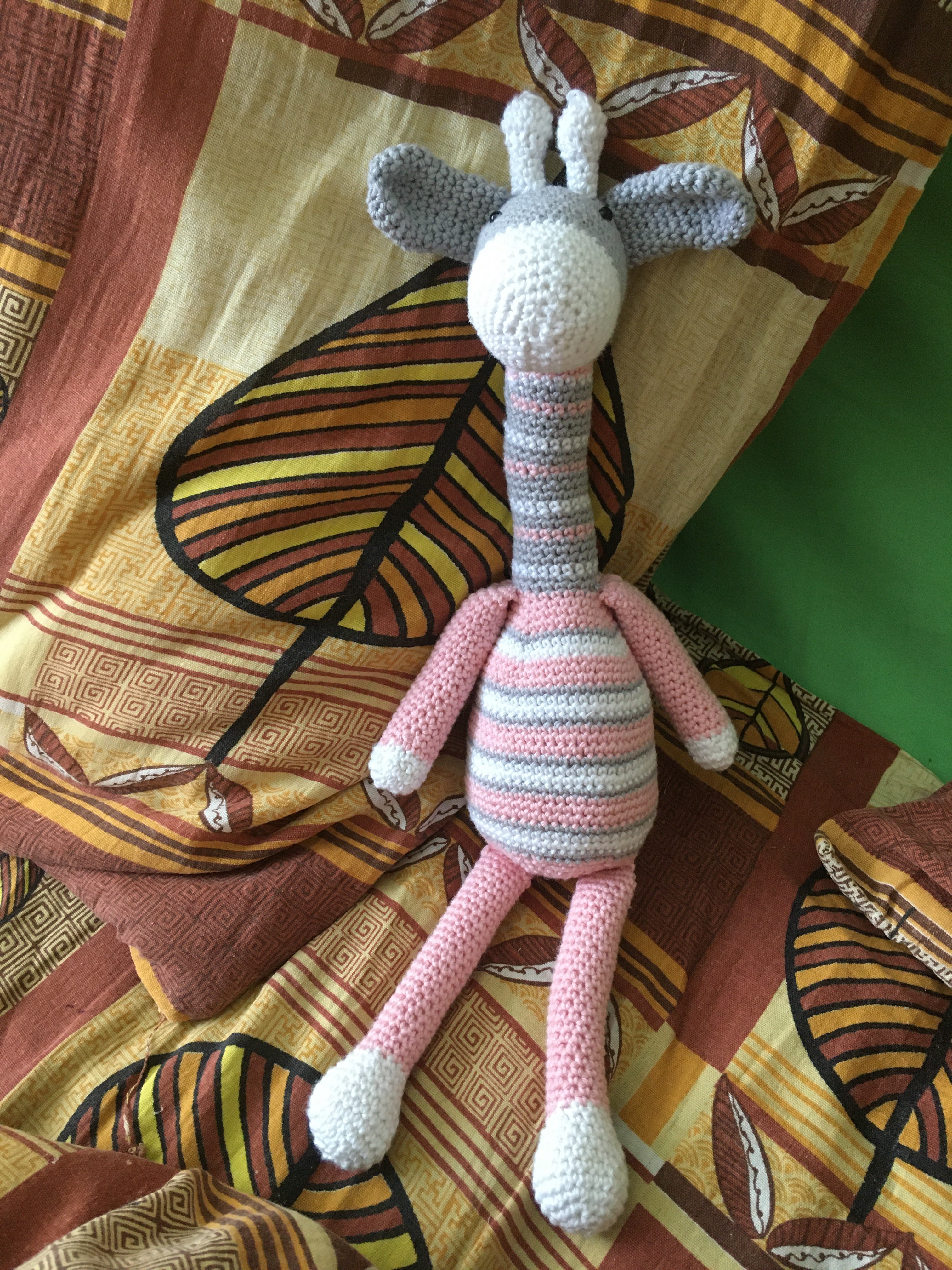 Фотография покупателя товара Набор для вязания. Амигуруми: мягкая игрушка «Жирафик Мэлани», 41 см