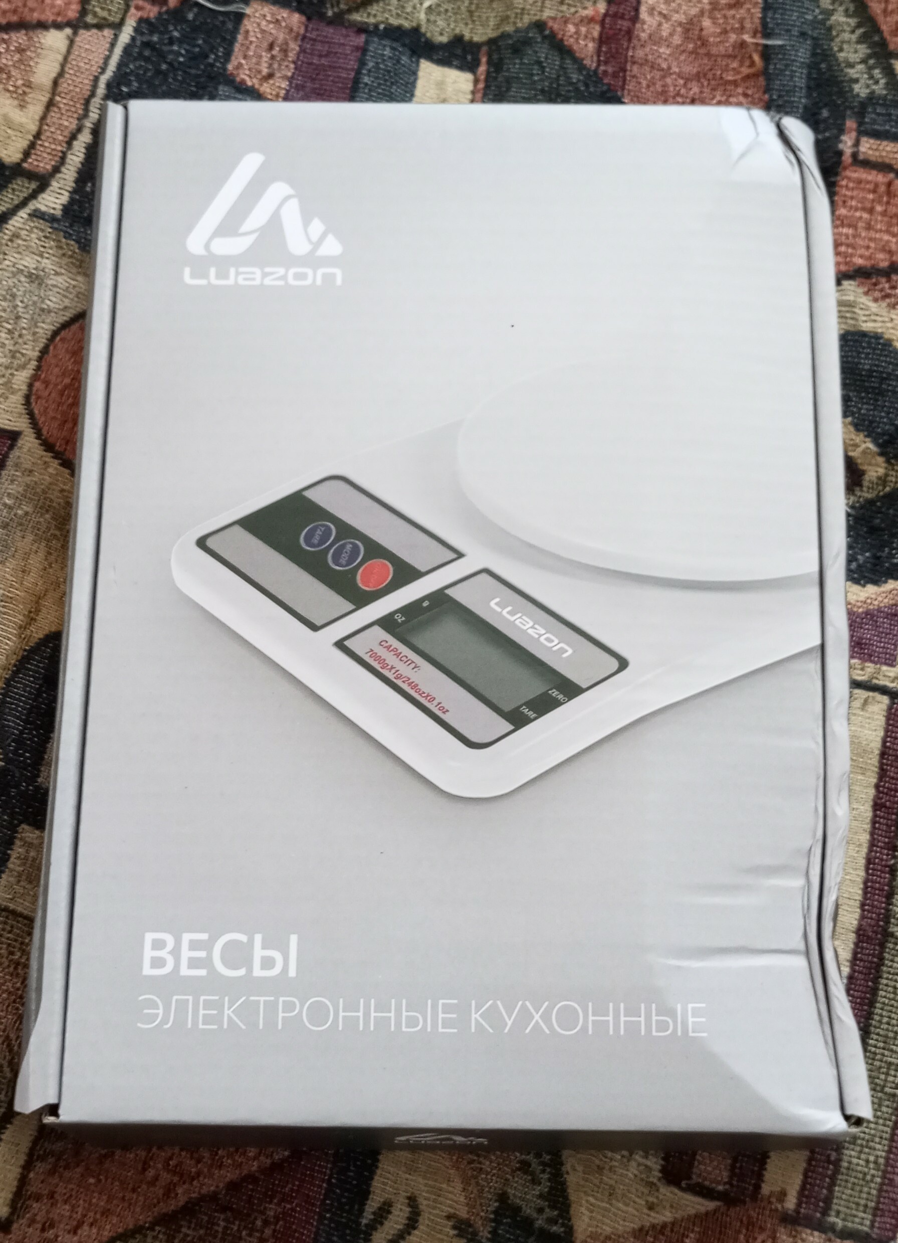 Фотография покупателя товара Весы кухонные Luazon LVK-704, электронные, до 7 кг, белые - Фото 9